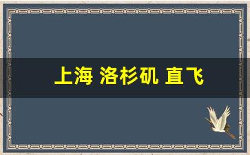 上海 洛杉矶 直飞